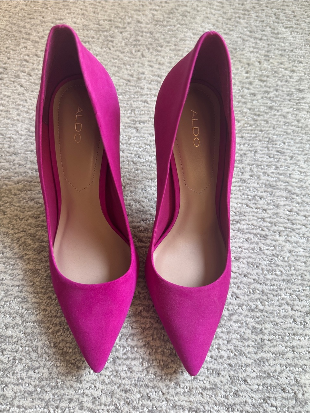 ALDO Fuchsia Pointed-Toe Suede Pumps